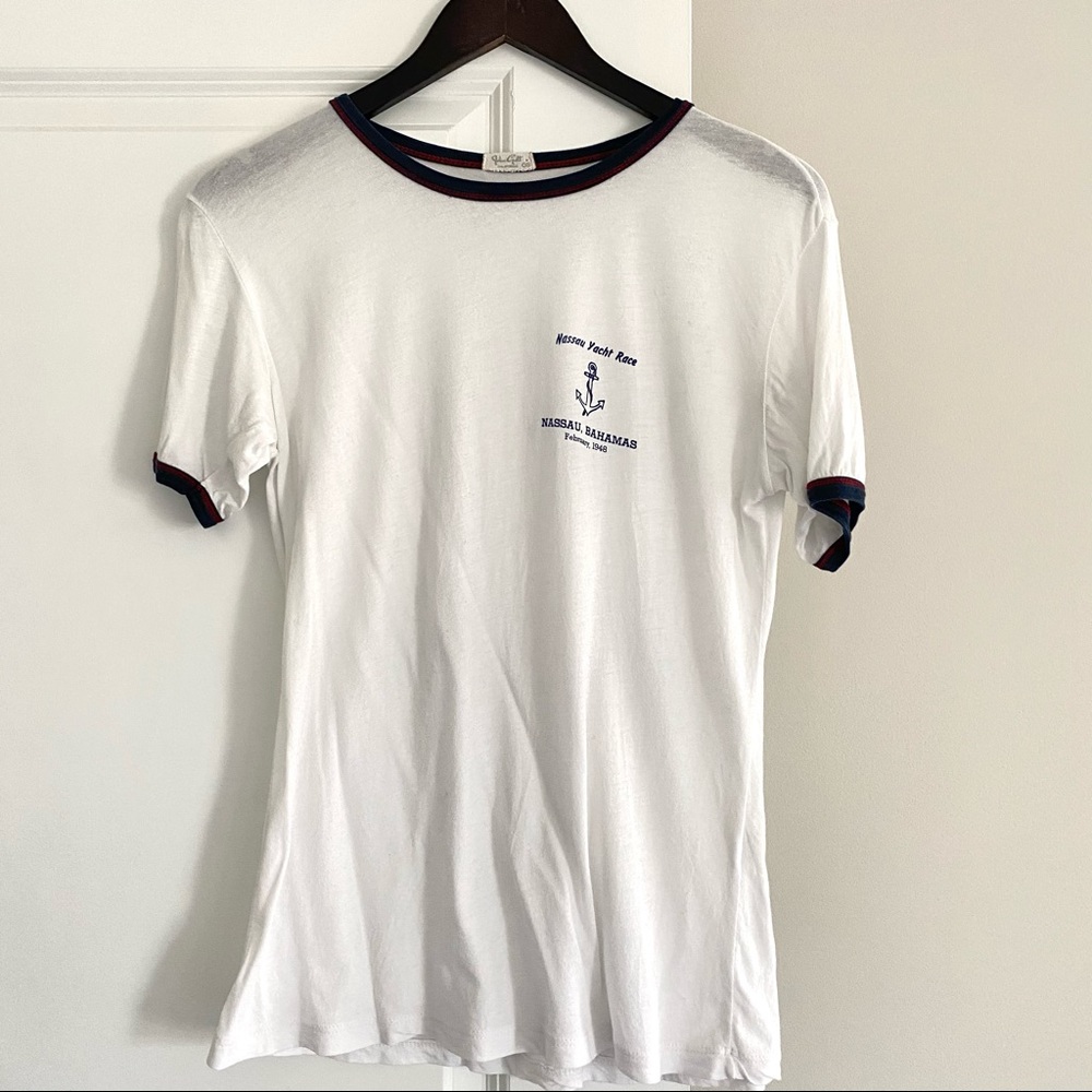 *Last Chance!* Brandy Melville Nassau Yacht Race Ringer Tee